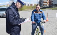 Policjanci promowali bezpieczną jazdę na rowerach