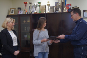 Uczennica siedleckiego Ekonomika zwyciężyła w konkursie Komendy Wojewódzkiej Policji z/s w Radomiu