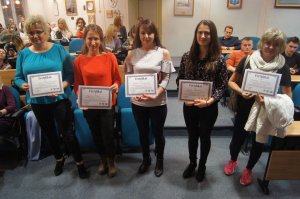 Zakończenie kursu samoobrony dla kobiet 24.11.2017 UM w Siedlcach