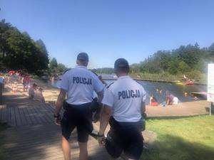 Spotkanie policjantów nad Jeziorem Kozienickim