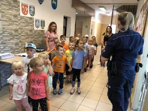 Przedszkolaki z wizytą w KPP Kozienice
