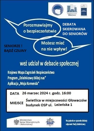 Plakat Debata Społeczna