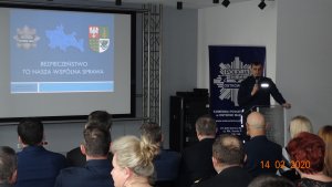 Wystąpienie Komendanta Powiatowego Policji w Ostrowi Mazowieckiej