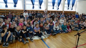 Uczniowie ze Szkoły Podstawowej w Skrzyńsku