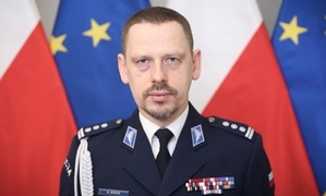 Zdjęcie przedstawia inspektora Marka Boronia, Komendanta Głównego Policji