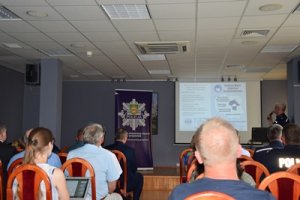 Prezentacja KMZB przez Komendanta Powiatowego Policji w Wyszkowie